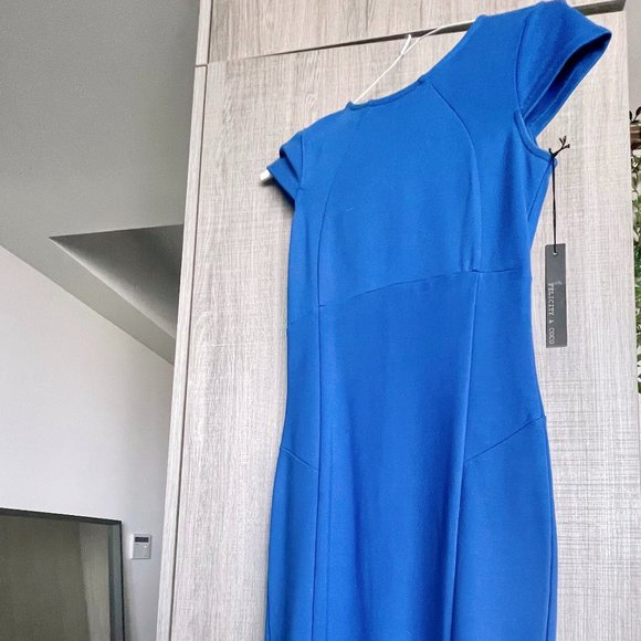 felicity & coco cobolt blue midi dress XS - Picture 2 of 6